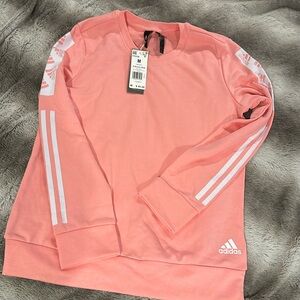 Pink adidas top never worn